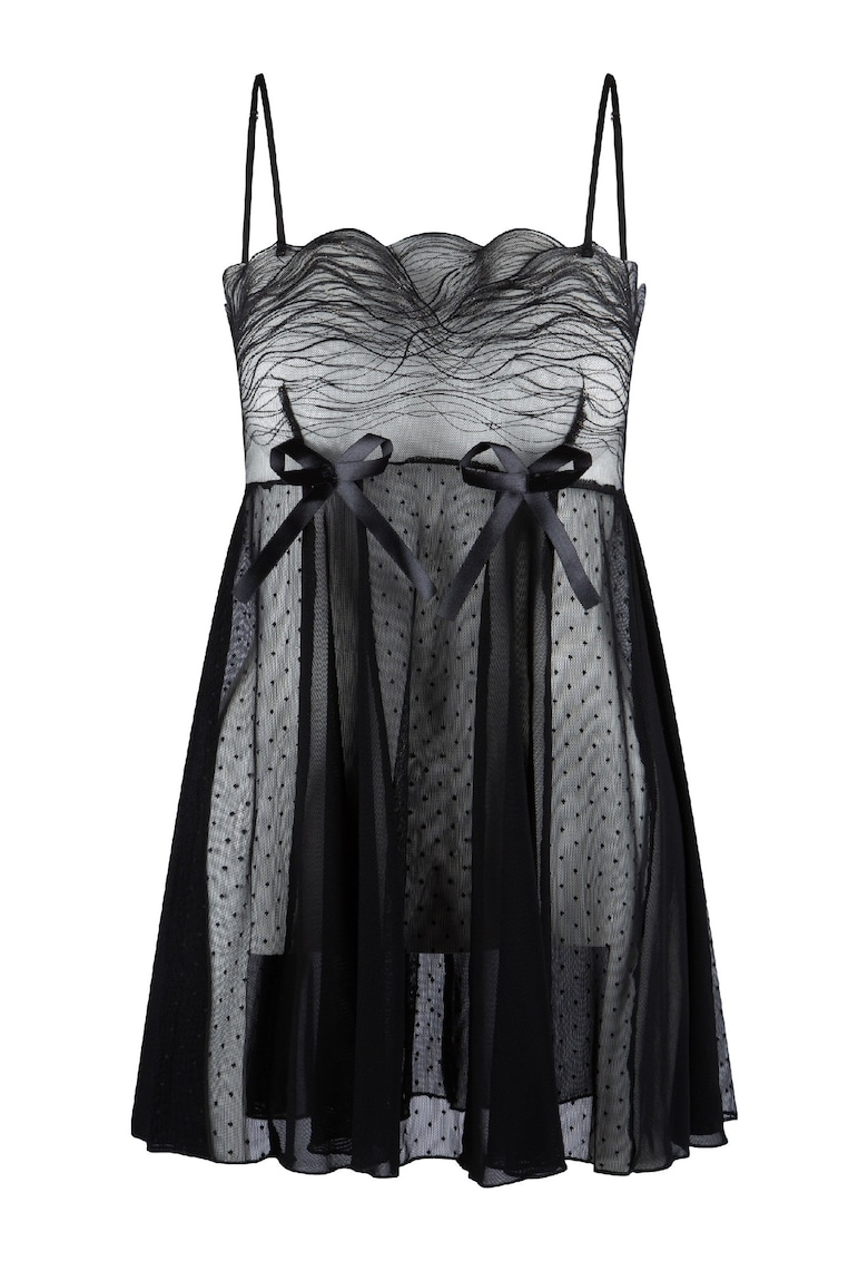 Neglijeu din lurex - Negru