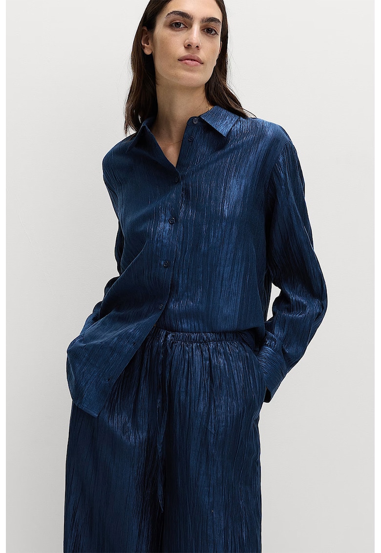 Camasa lejera din amestec de lyocell cu aspect stralucitor