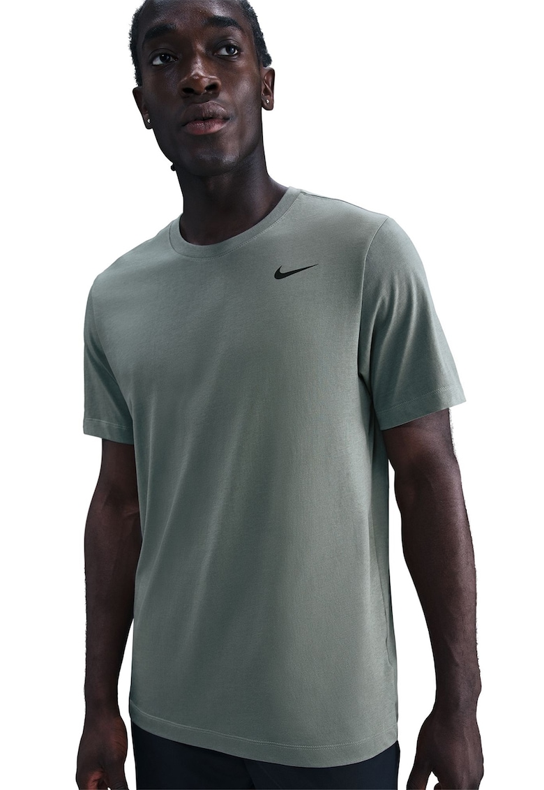 Tricou cu tehnologie Dri-FIT si decolteu la baza gatului - pentru fitness - Verde pal