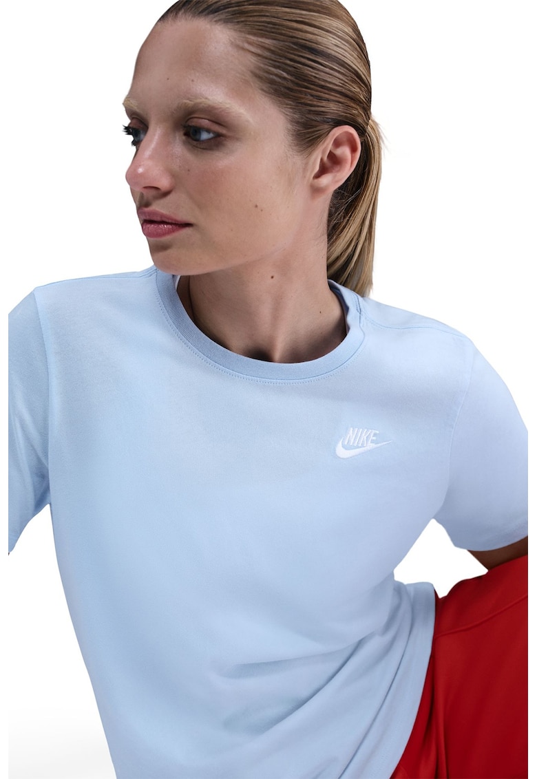 Tricou cu decolteu la baza gatului Sportswear Club Essentials - Albastru glaciar