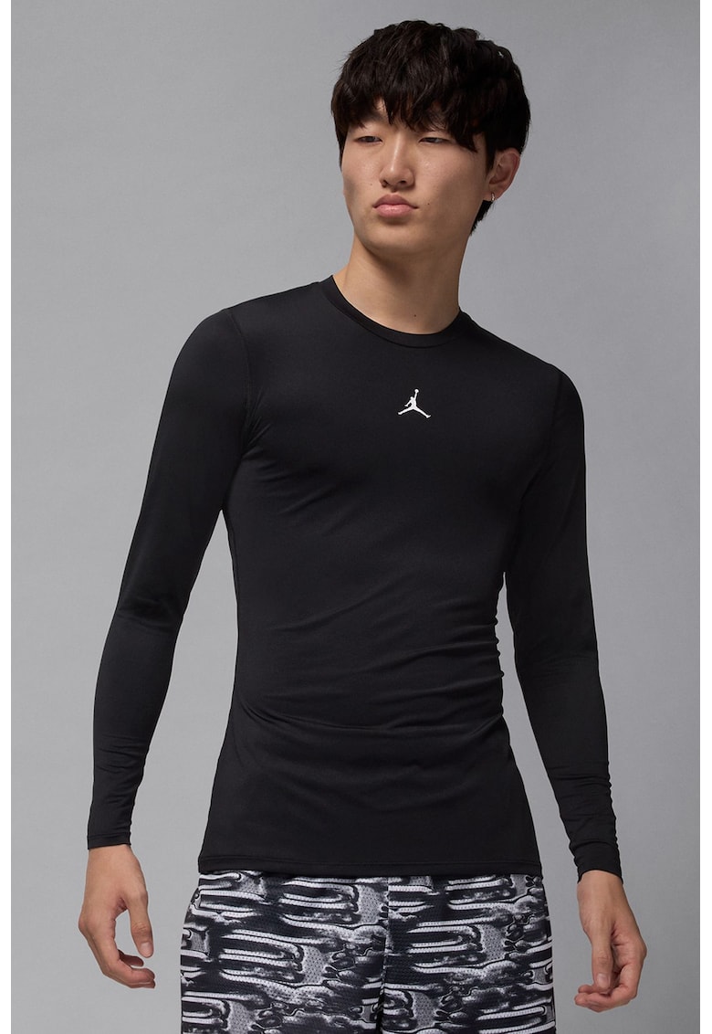 Bluza pentru baschet Compression - Alb/Negru