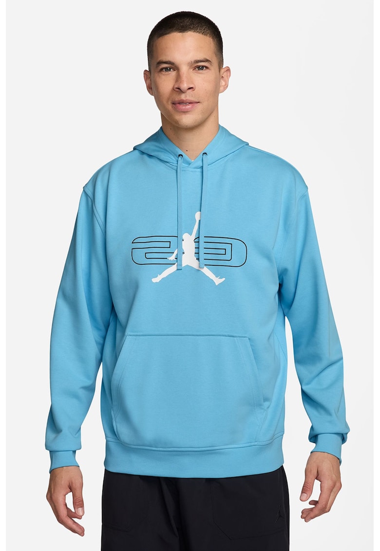 Hanorac din material fleece cu logo pentru baschet - Turcoaz