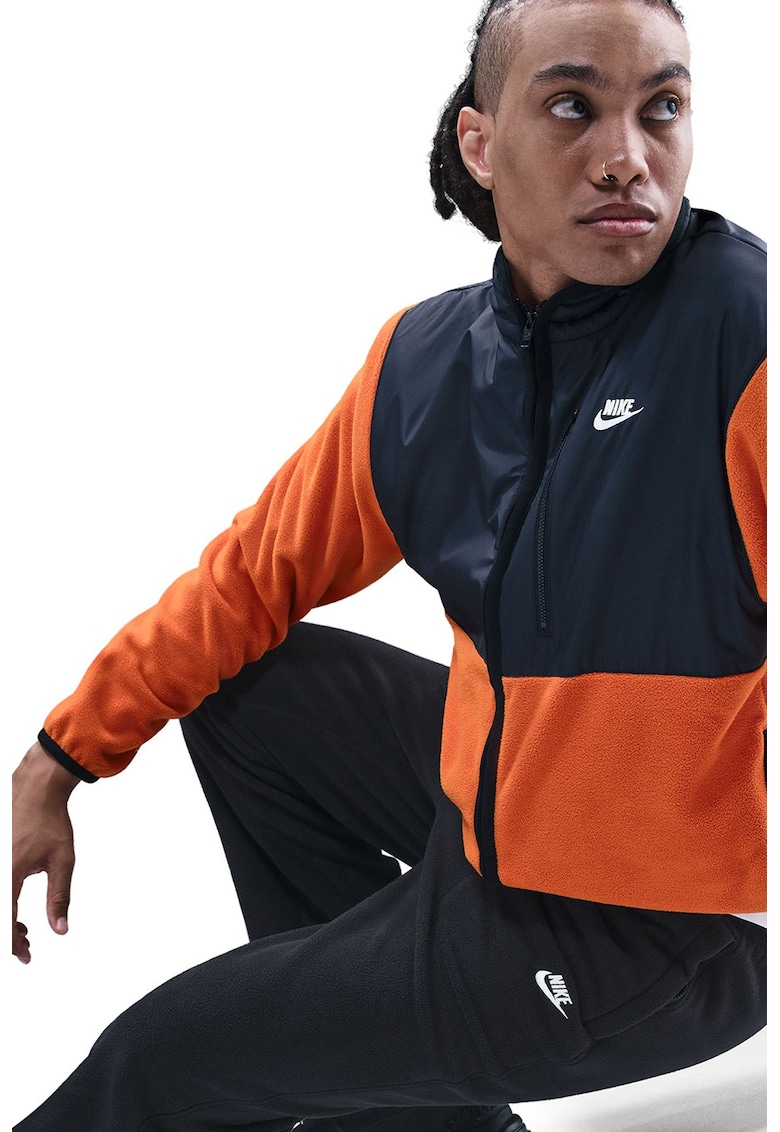 Pantaloni de trening din material fleece cu talie ajustabila Club