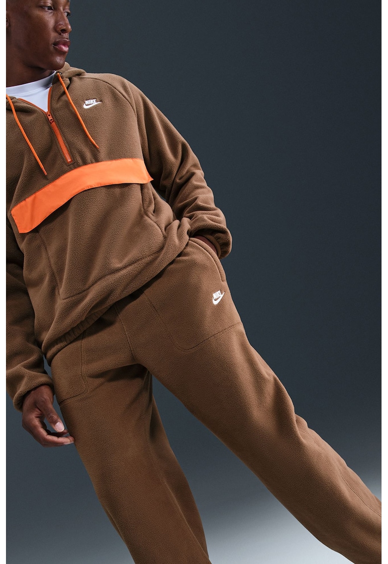 Pantaloni de trening din material fleece cu talie ajustabila Club