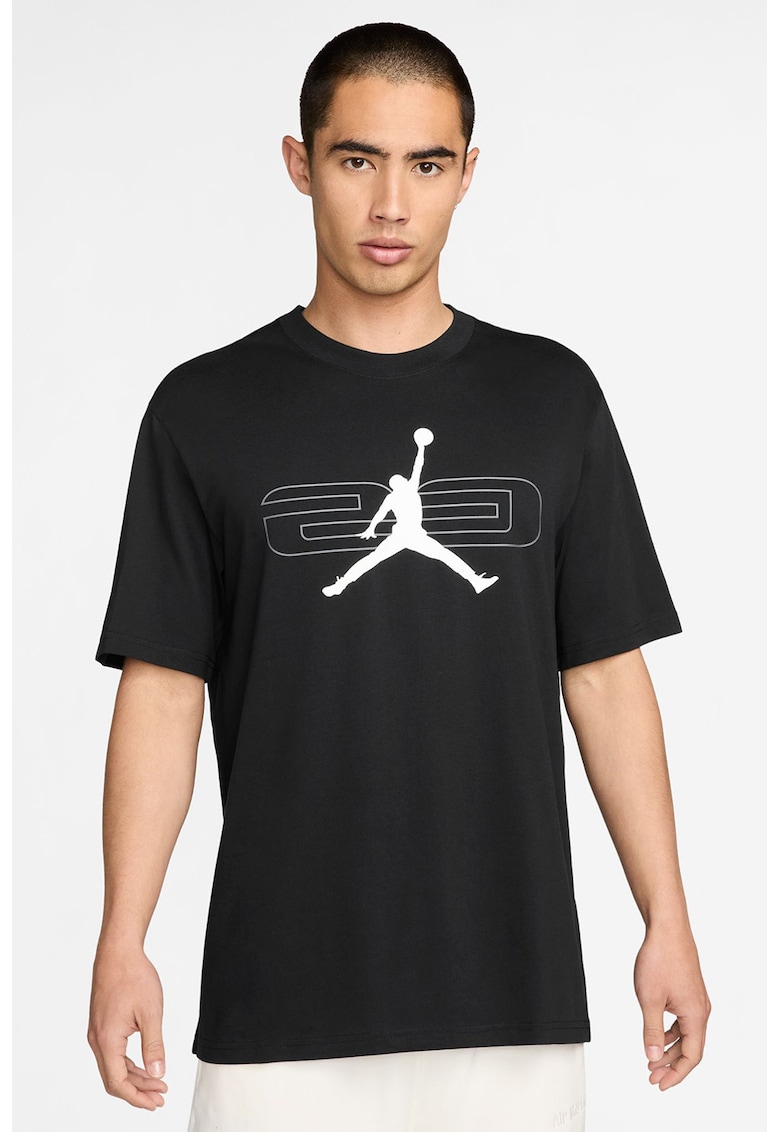 Tricou cu decolteu la baza gatului pentru baschet - Alb/Negru