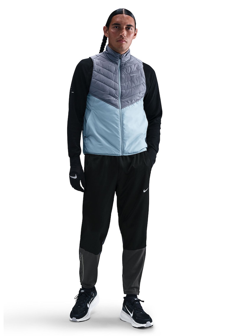 Pantaloni pentru alergare Winterizer Challenger - Negru/Gri inchis