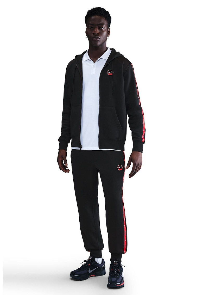 Pantaloni de trening conici cu talie medie