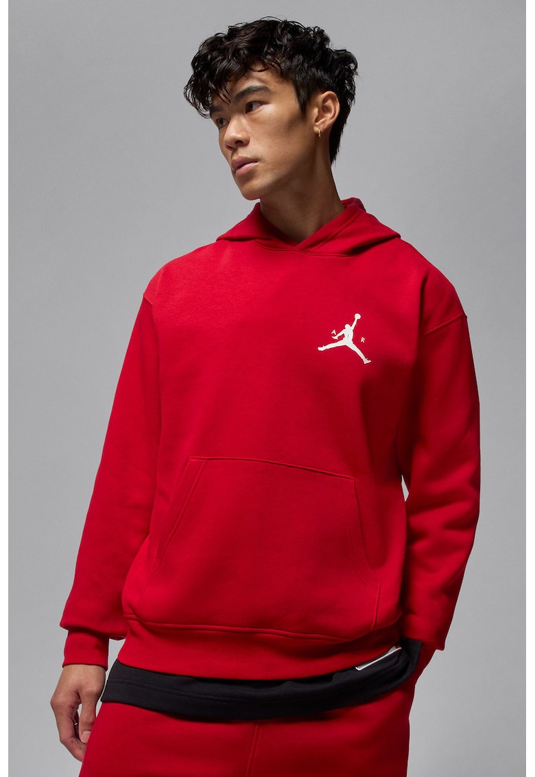 Hanorac cu buzunar kangaroo - pentru baschet Jumpman - Rosu