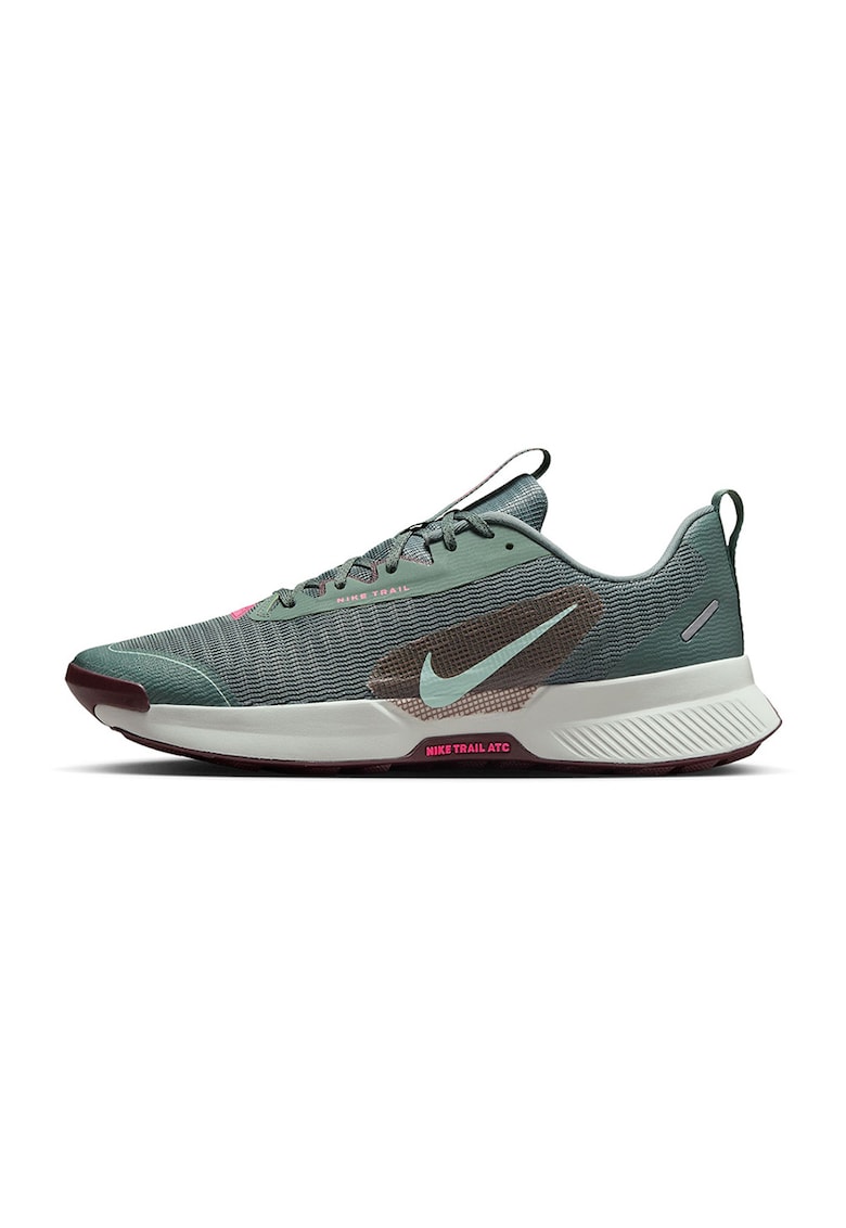 Pantofi cu monograma pentru alergare Juniper Trail 3 - Maro inchis/Verde pal/Alb murdar