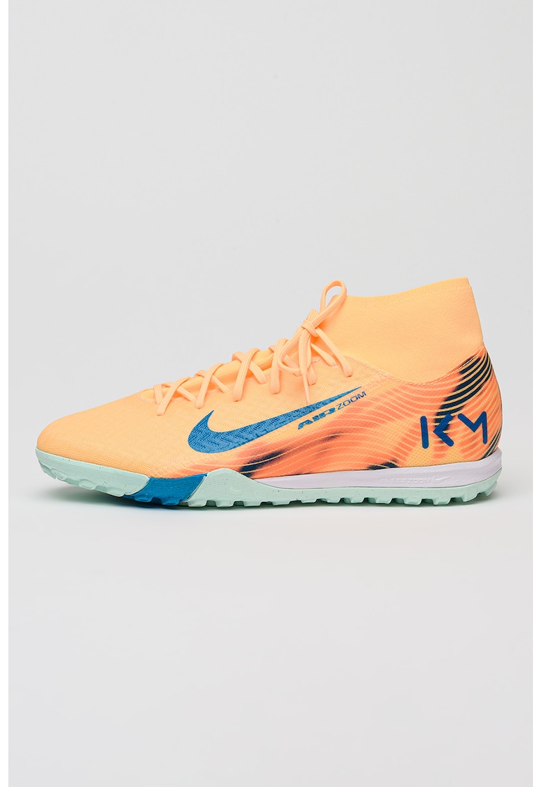 Pantofi Mercurial Superfly 10 Academy 'Kylian Mbappé' pentru fotbal - Portocaliu pal/Albastru