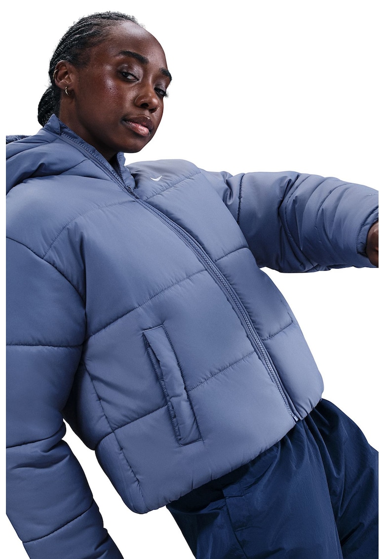 Geaca lejera cu gluga si tehnologie Therma-FIT