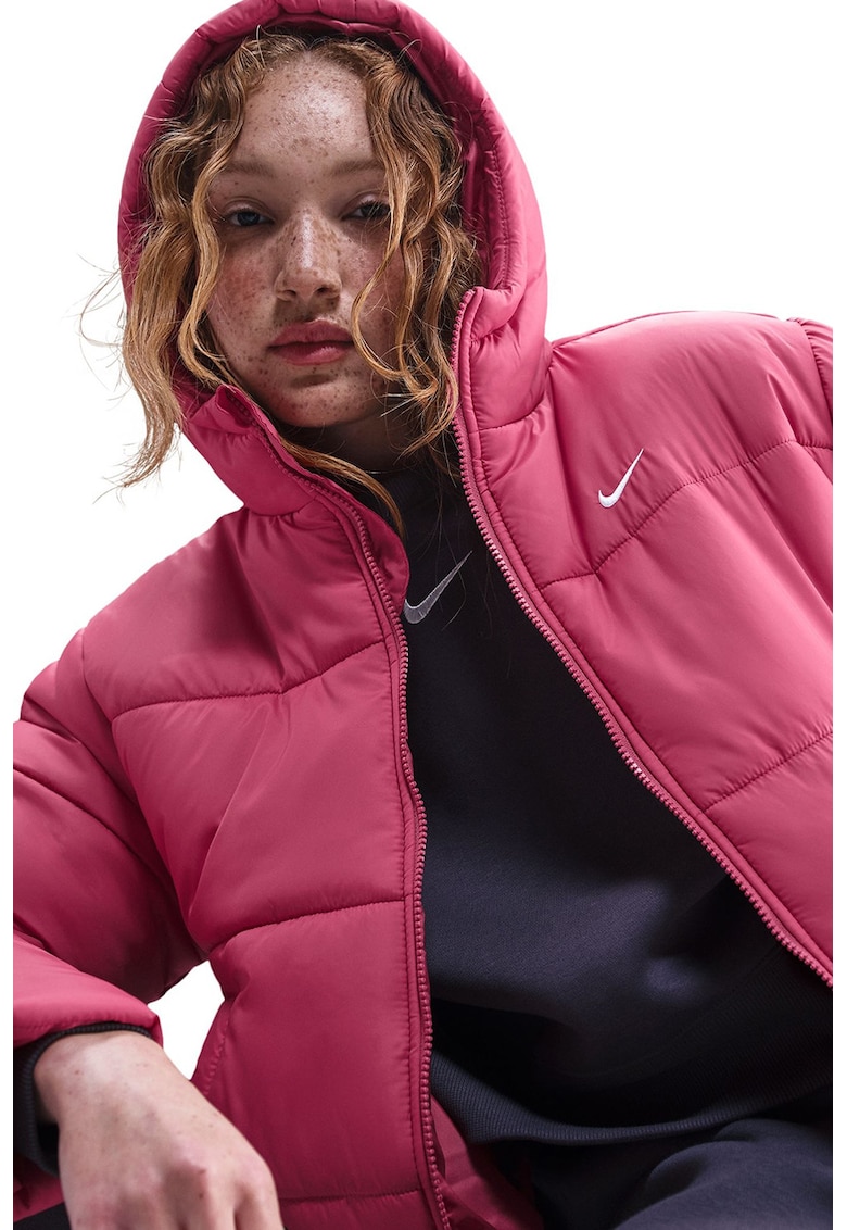 Geaca lejera cu gluga si tehnologie Therma-FIT