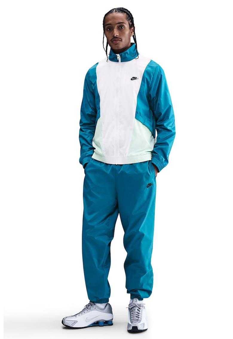 Trening relaxed fit cu buzunare Club - Alb/Turcoaz