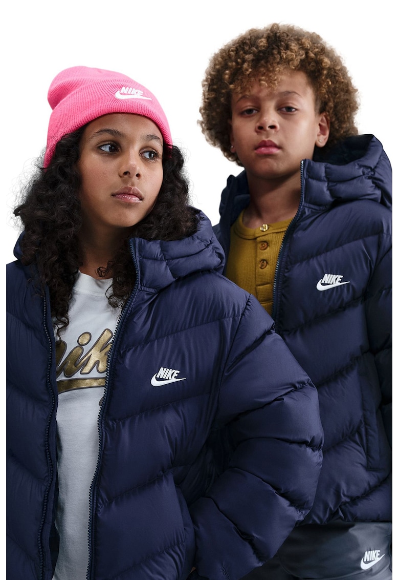 Geaca lejera cu vatelina si logo