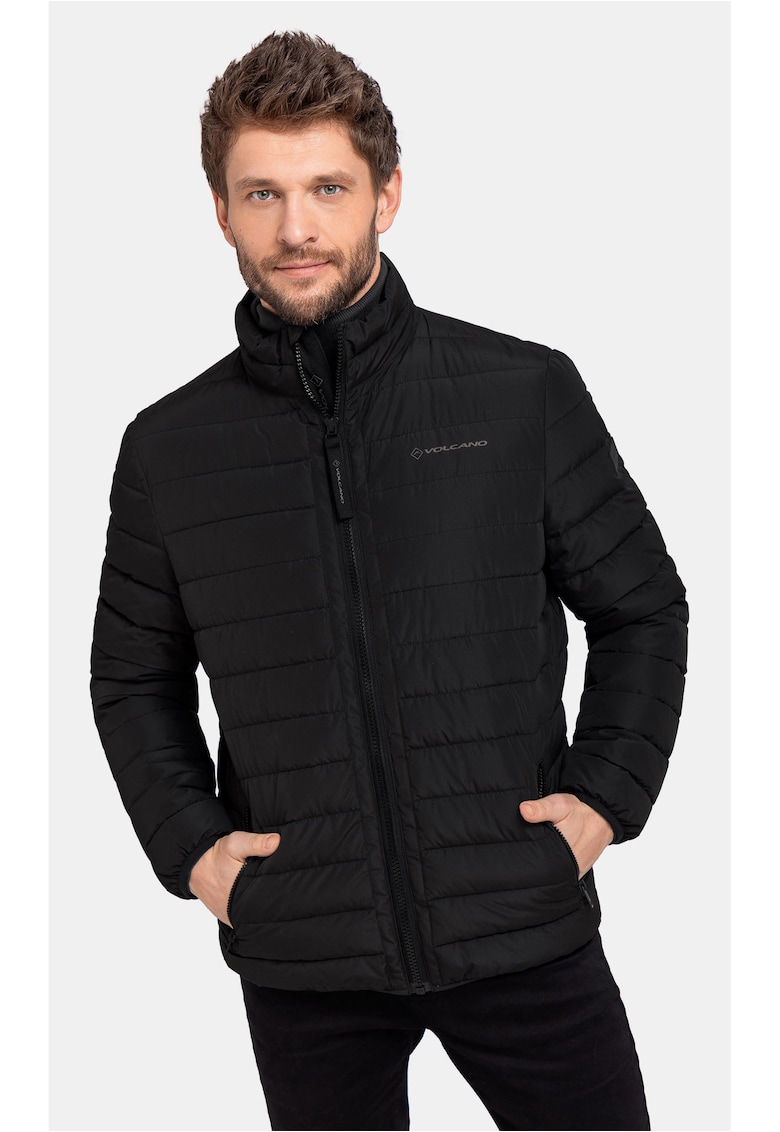 Jacheta di tranzitie matlasata - guler ridicat - sac de compresie - fibra Sorona - J-Benz - Neagra - Negru