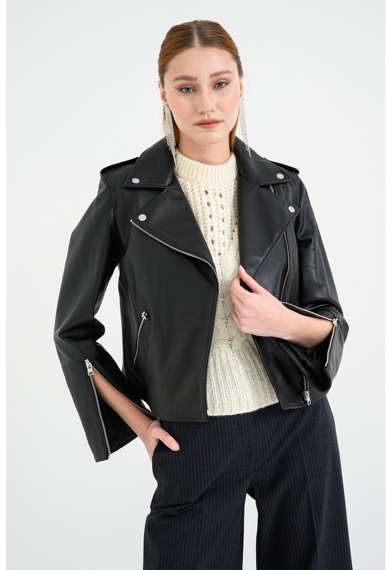 Jacheta biker de piele Lujana Jacheta biker de piele Lujana