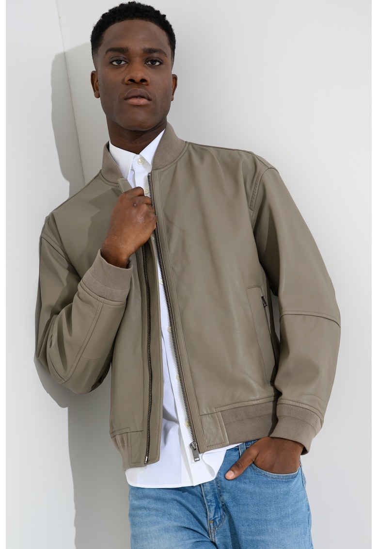 Jacheta bomber din piele Jobrice