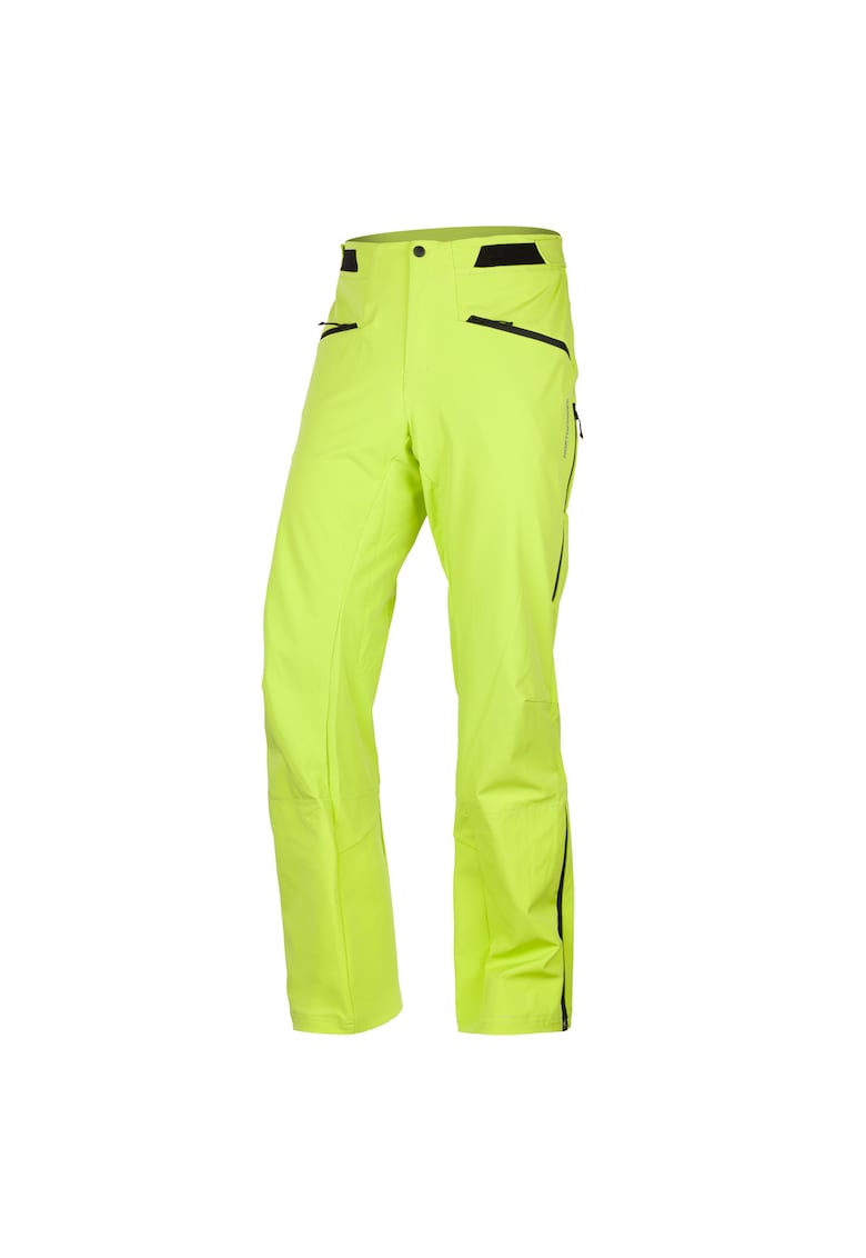 Pantaloni softshell de schi 3L BURT pentru bărbați - Verde lime