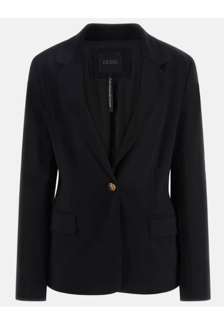 Sacou dama croiala slim - negru - viscoza/poliamida/elastan