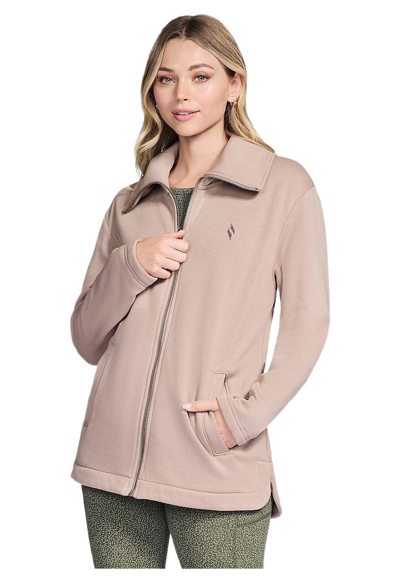 Geaca femei  GO SNUGGLE Tunic Full Zip Jacket - Roz