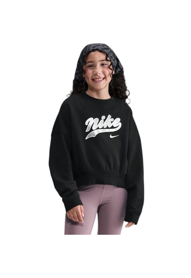 Bluza Trend Fleece Crop 47408 - Negru