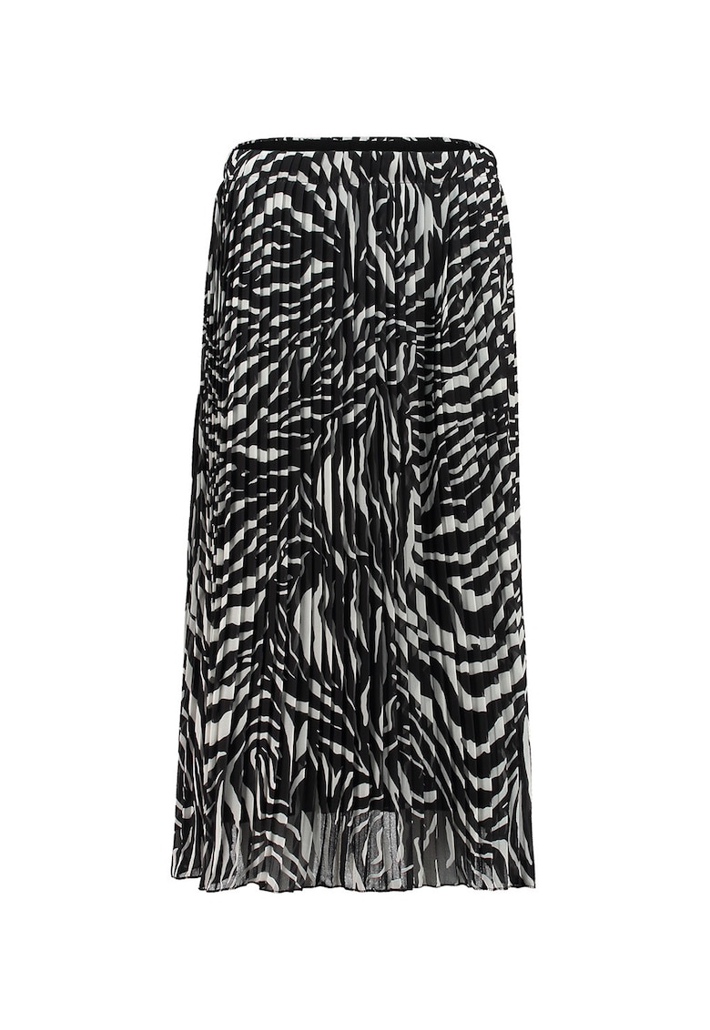 Fusta midi cu pliuri