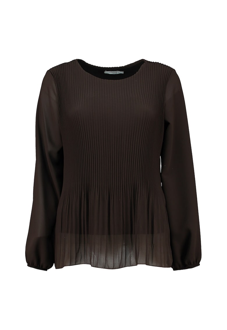 Bluza cu aspect plisat