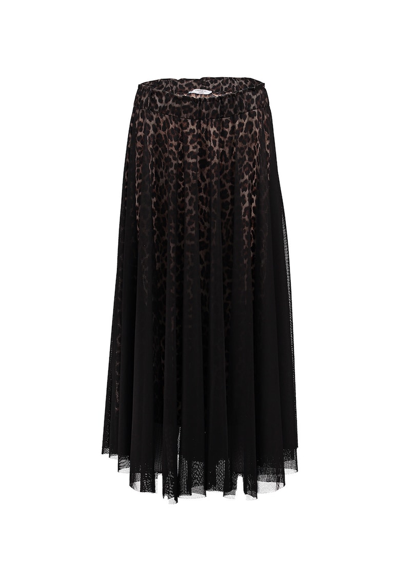 Fusta midi cu animal print