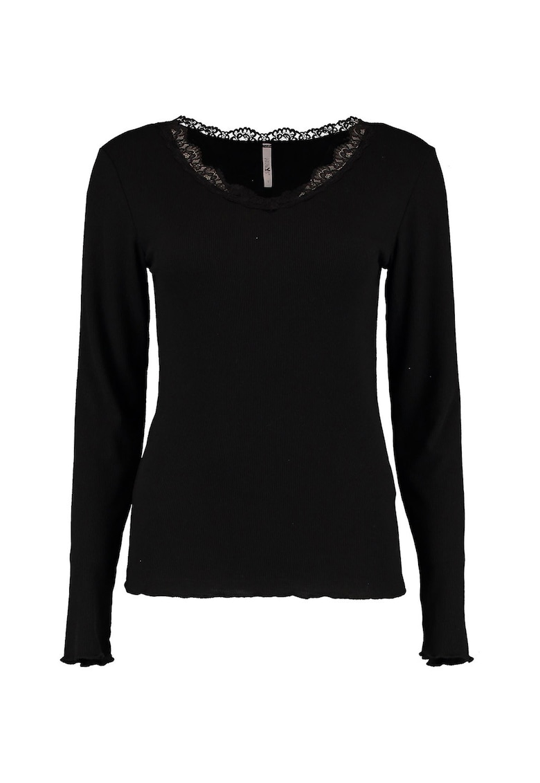 Bluza cu insertii de dantela