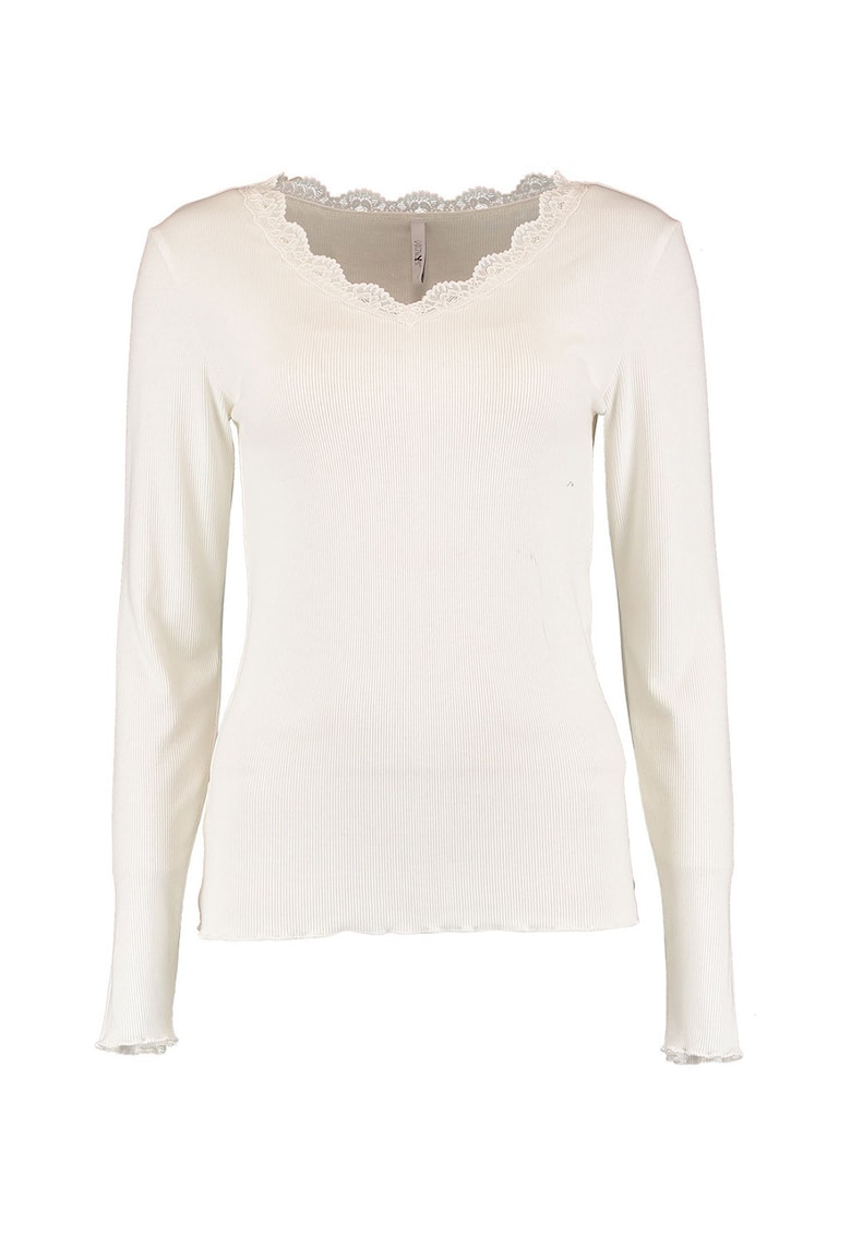 Bluza cu insertii de dantela