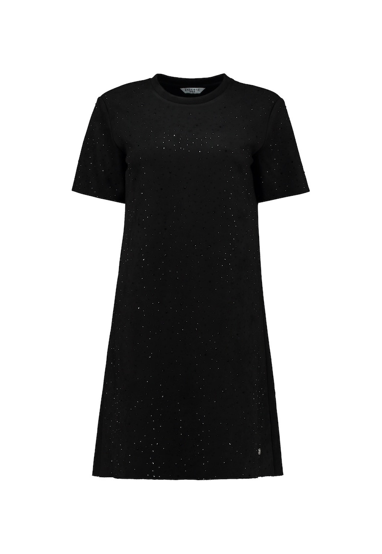 Rochie tricou cu strasuri