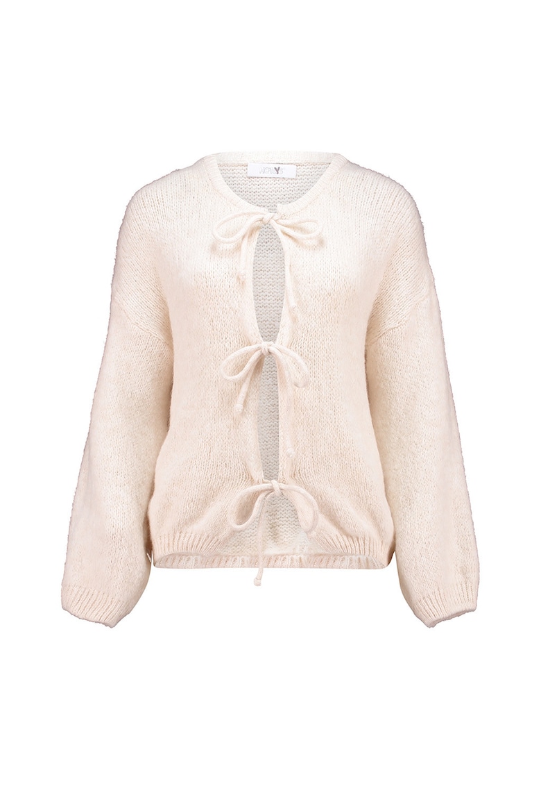 Cardigan cu prindere cu snururi