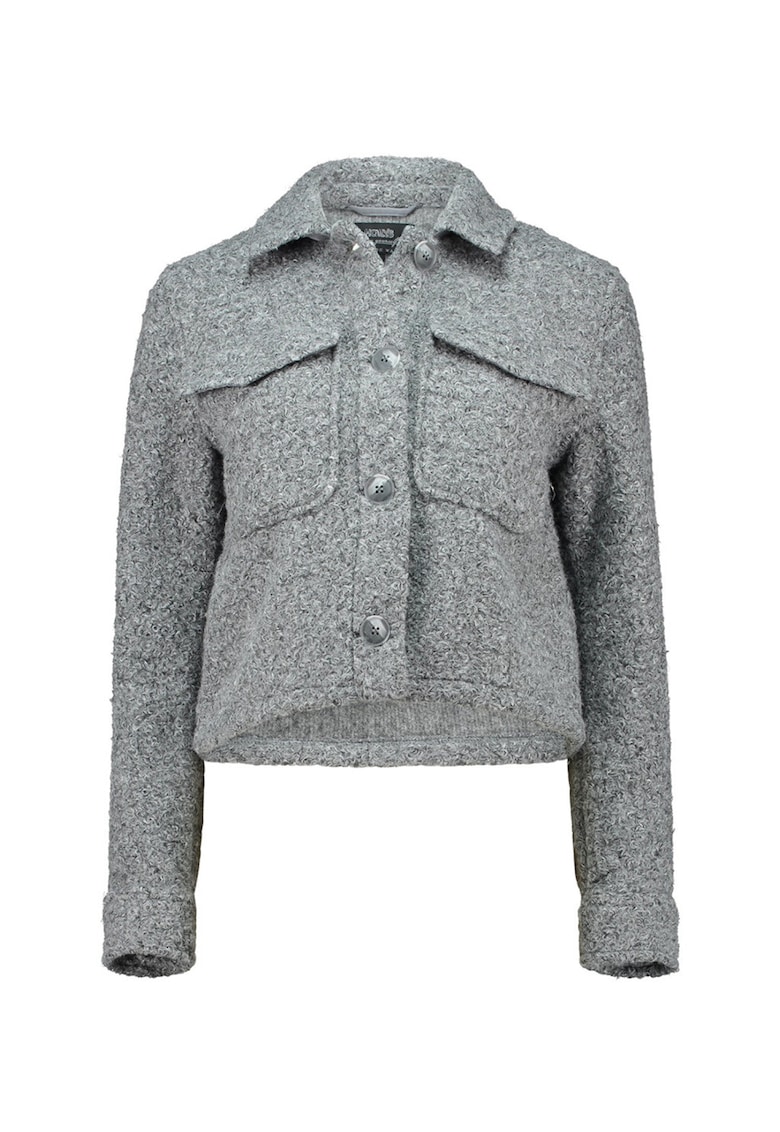 Jacheta cu nasturi si buzunare cu clapa