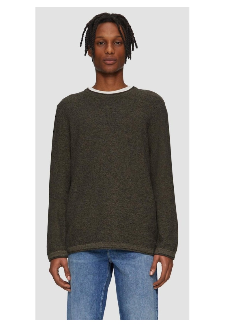 Pulover barbati - subtire - din bumbac - by s.Oliver - Gri deschis - Pulover barbati - subtire - din bumbac - by s.Oliver - Gri deschis -