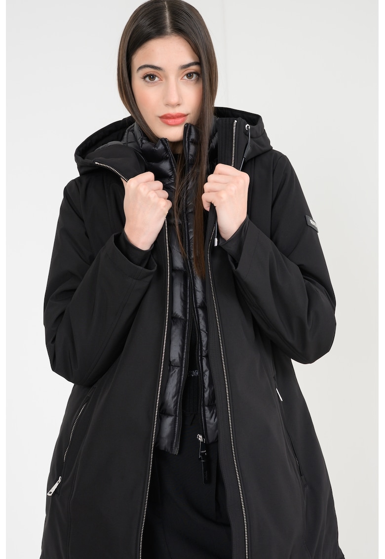 Geaca parka cu insertii matlasate