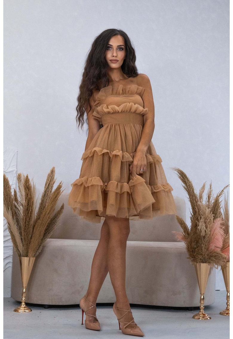 Rochie mini stratificata - fara maneci