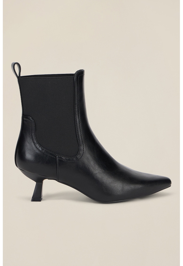 Ghete de piele ecologica cu toc kitten