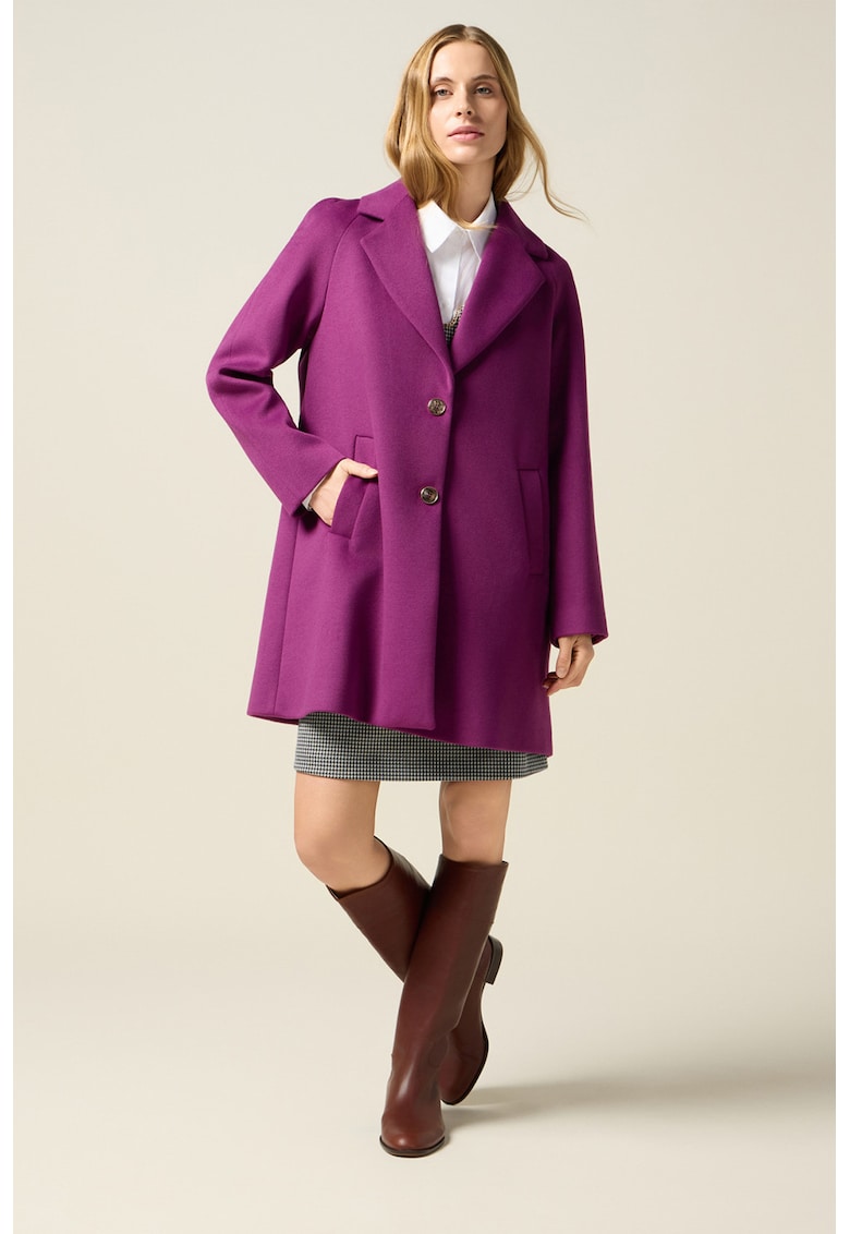 Palton midi cu croiala in A