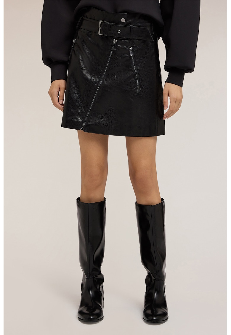 Fusta mini din piele ecologica