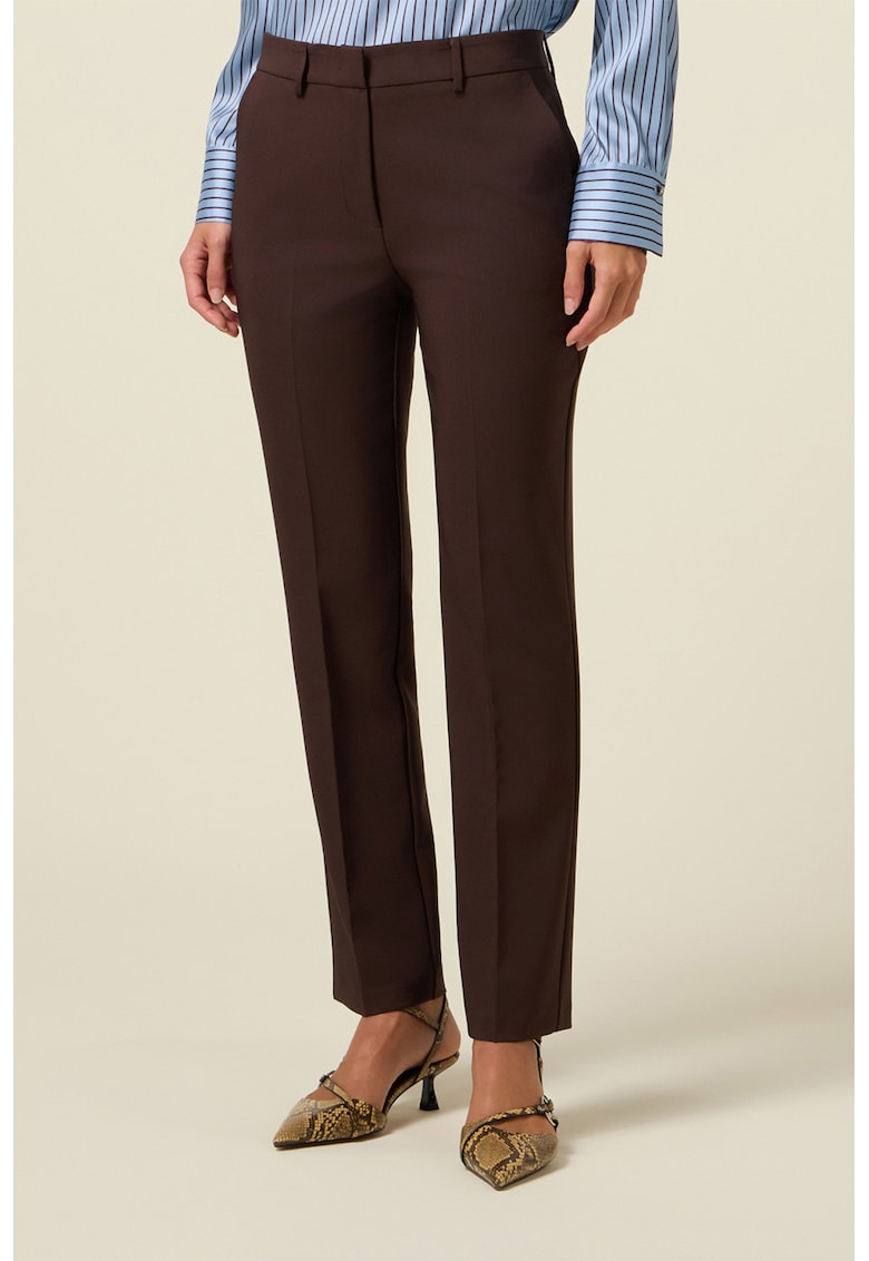 Pantaloni drepti cu pensa