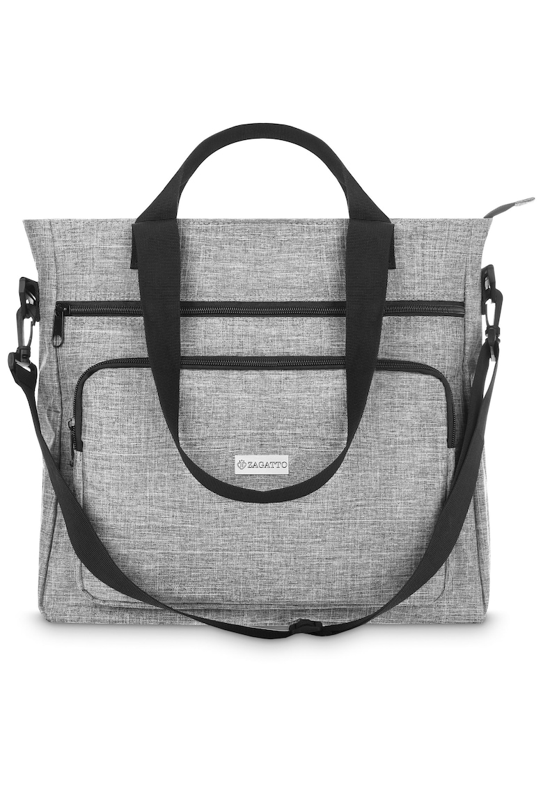 Geanta dama umar - Gri - Shopper - Dimensiuni 44x35x12 cm - ZG704