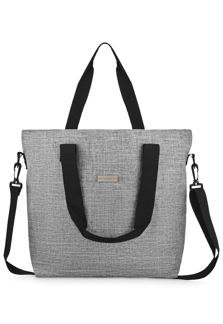 Geanta dama umar - Gri - Shopper - Dimensiuni 43x34x17 cm - ZG741