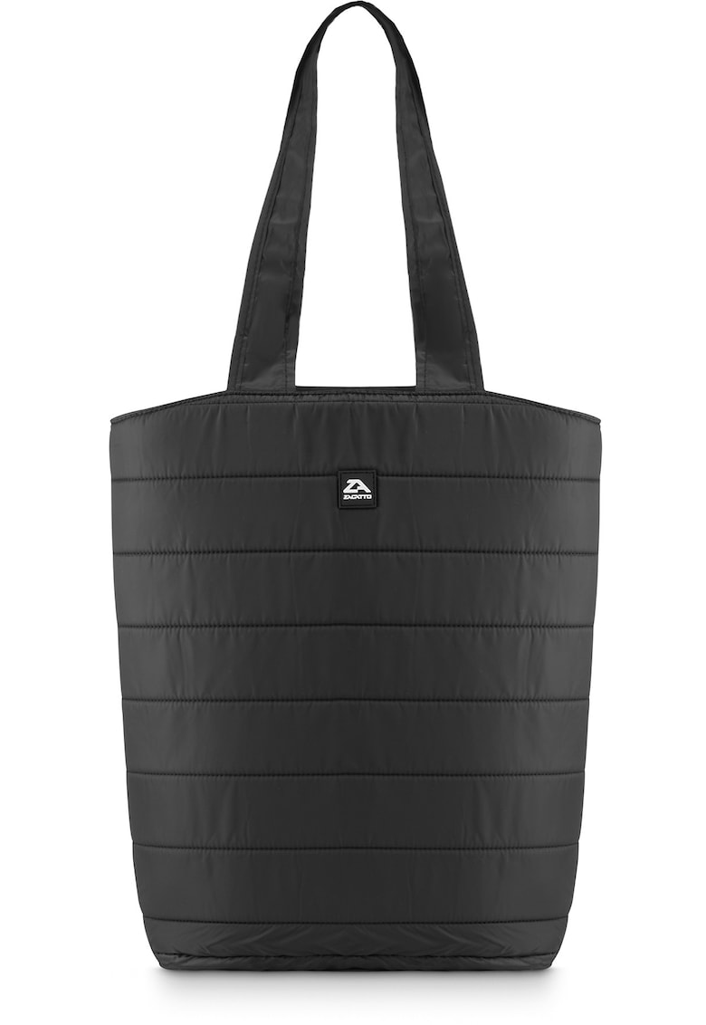 Geanta dama umar - Neagra - Shopper - Matlasata - Dimensiuni 40x37x15 cm - ZG789