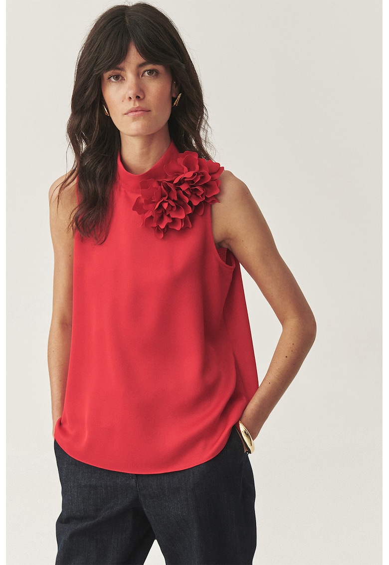 Bluza lejera cu aplicatie florala