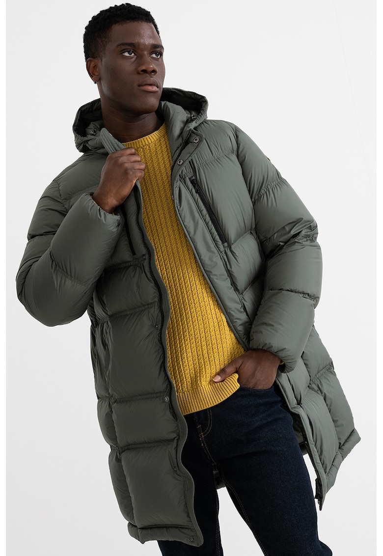 Geaca lunga cu vatelina