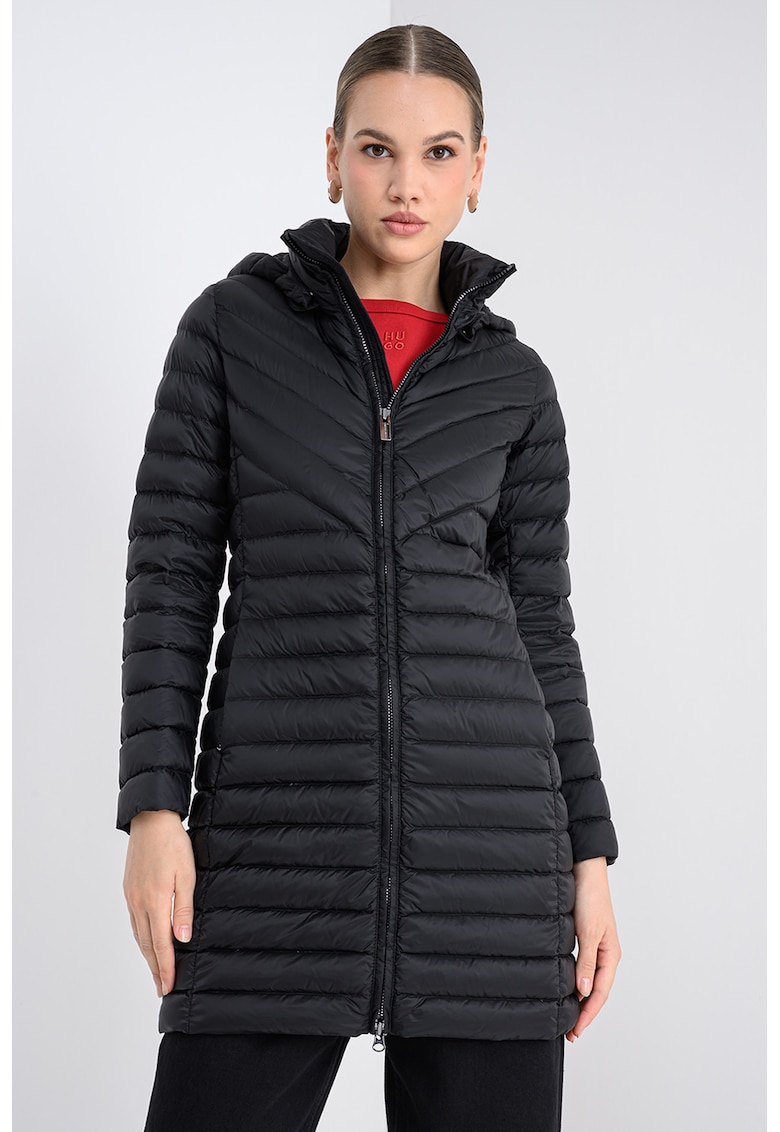 Geaca lunga cu umplutura de puf