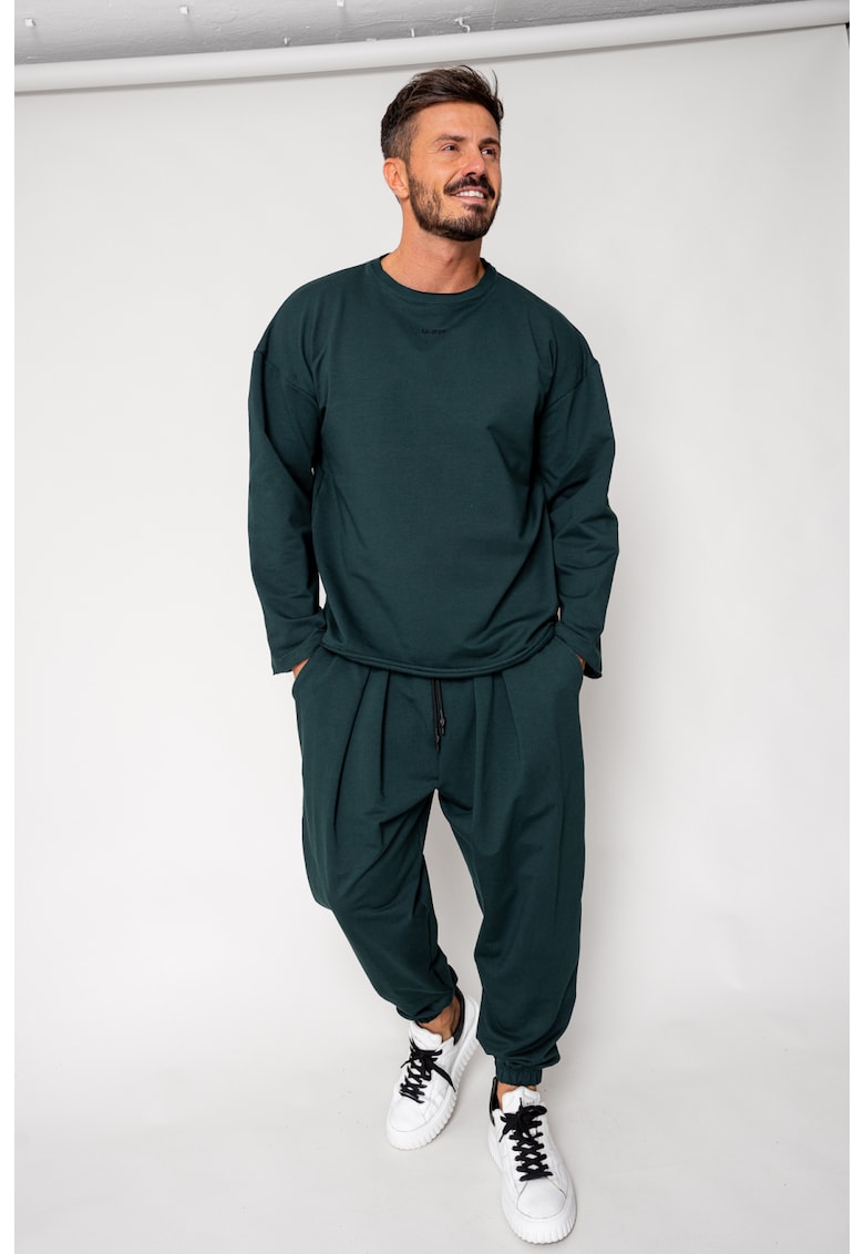 Set Flex Bluza Oversized si pantalon Baggy Bottle Green 18047