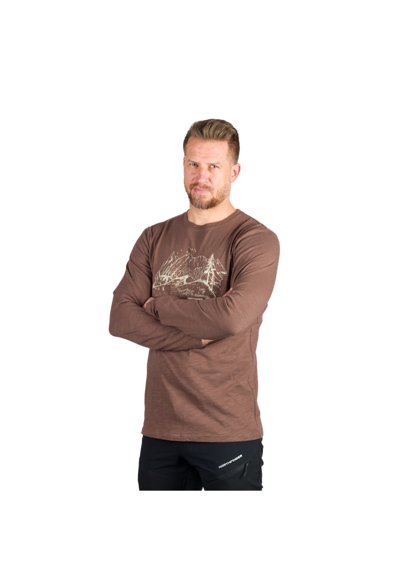 Tricou bumbac organic barbati Ember - Maro