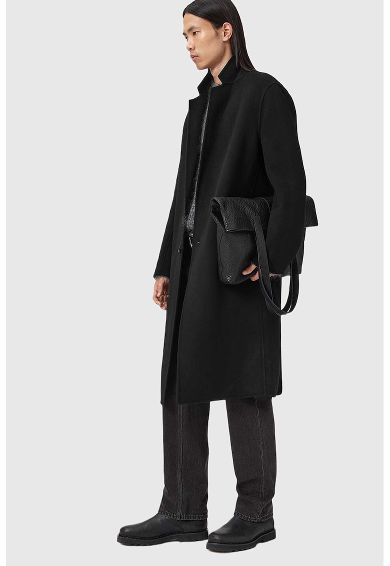 Haina din amestec de lana cu nasturi