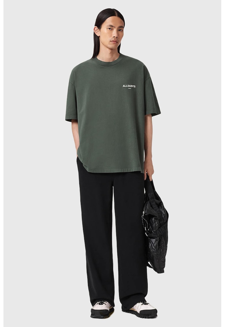 Tricou supradimensionat cu logo Halcyon - Alb/Verde